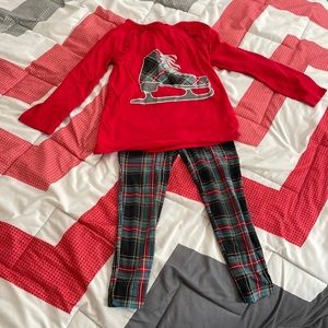 Little Girls Top and Leggings Outfit